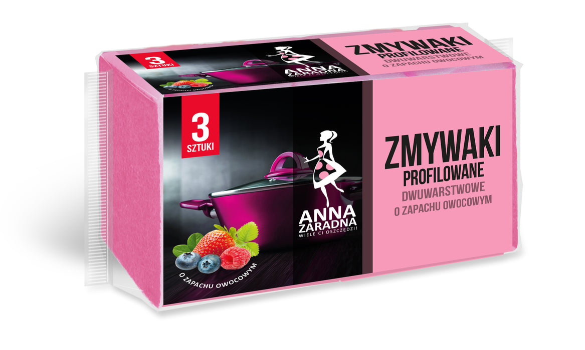 Anna Zaradna ღრუბელი ხილის სუნით, 3 ც.
