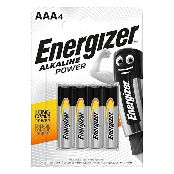 7893 Energizer Alkaline Power AAA ელემენტი, 4ც შეკრა LR03-FSB4 (E300132600)