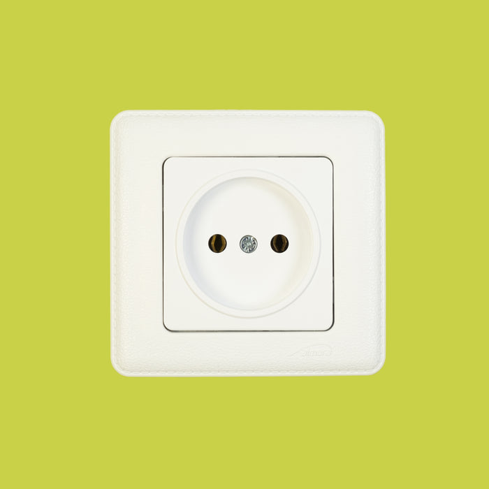 Almera WEST SOCKET 93012202 1 განყოფილებიანი როზეტი, თეთრი 16A 250V