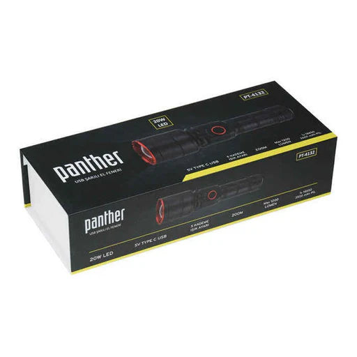 Panther 2.5 W + 2xCOB LED Rechargebale Headlight with Sensor, 1000 lumens, 6 modes