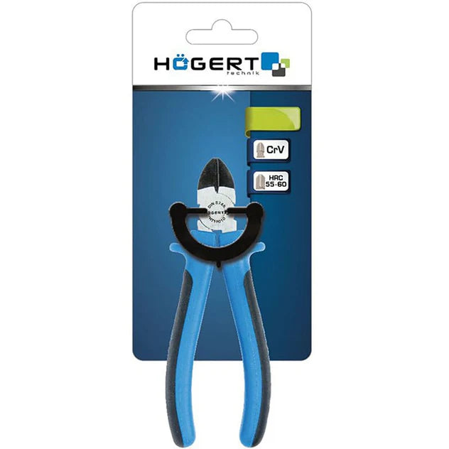 HT1P010 მკვნეტარა უნივერალური Diagonal side cutters 160 mm Hoegert (6/60)