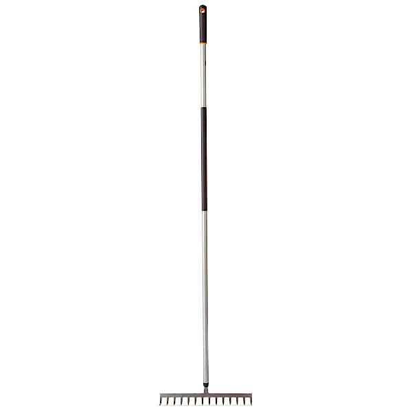 5905568800244 Fiskars Ergonomic Soil Rake Metal Shaft