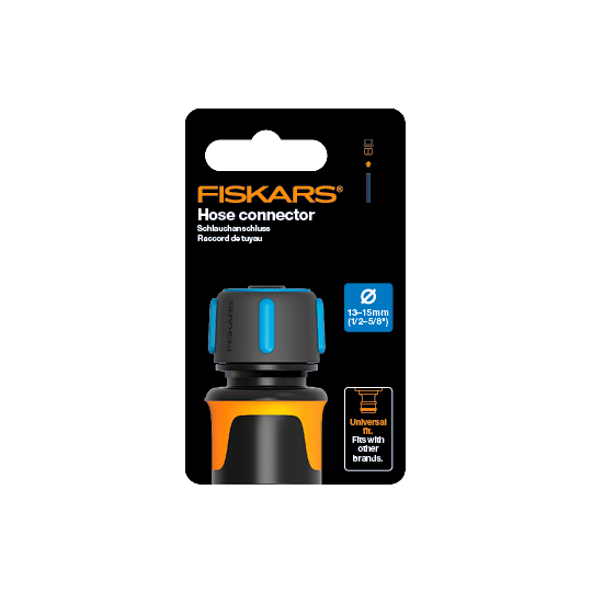 6411501510976 კონექტორი Fiskars CF QuickHose Conn 13-15mm(1/2-5/8")