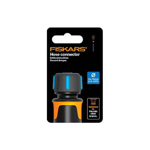 6411501510976 კონექტორი Fiskars CF QuickHose Conn 13-15mm(1/2-5/8")