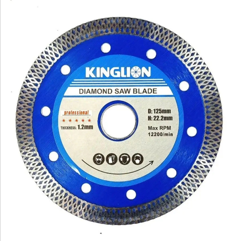 ალმასის საჭრელი დისკი 125*1.2*22.2 MAX RPM 12200/min KINGLION