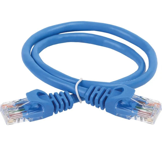 პატჩ კაბელი cat.5E UTP 1მ ლურჯი GENERICA PC03-C5EU-1M-G