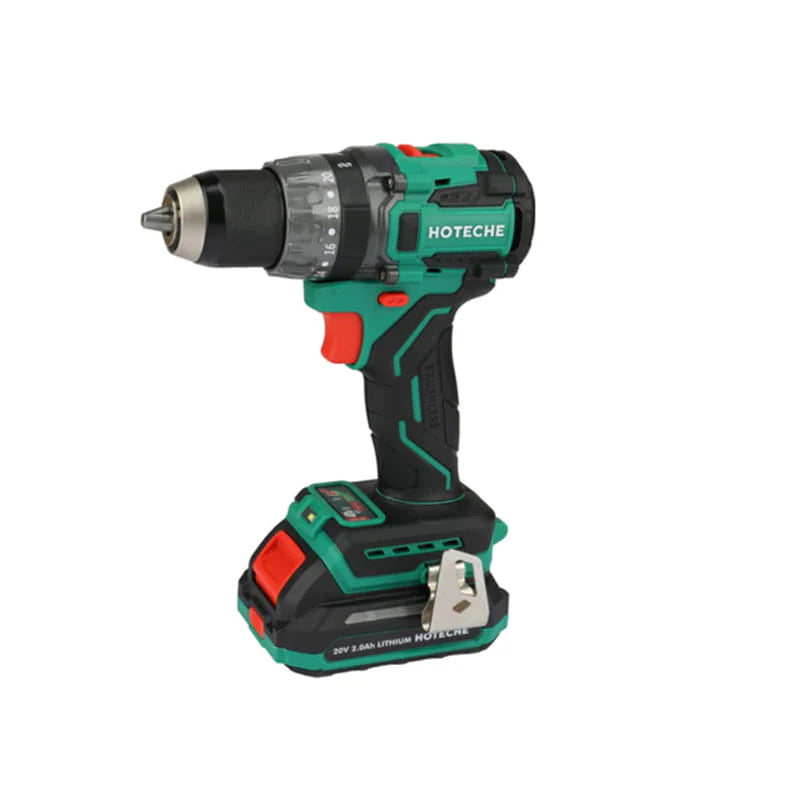 აკ.   ბურღი ქეისით hoteche prof. 80Nm 13mm 20V Brushless  Lithium Cordless  drill