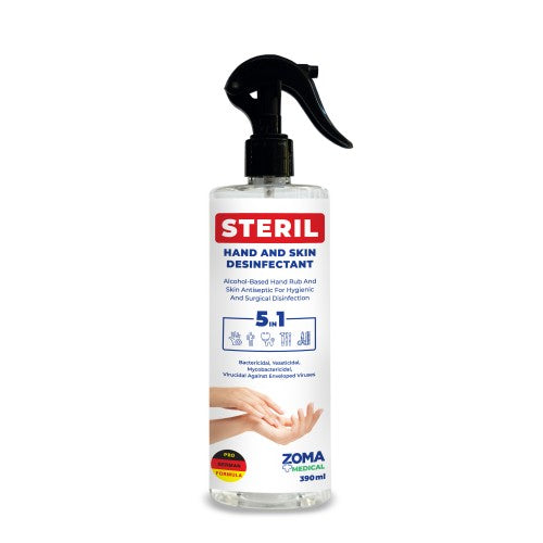 SM0400 - Zoma Steril - ხელის და კანის სადეზინფექციო საშუალება - 390მლ