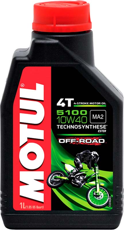 ზეთი MOTUL 5100 10W40 4T ROAD/OFF-R. 1L