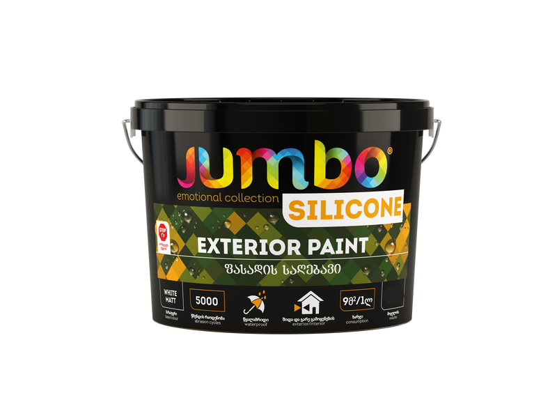 ფასადის საღებავი JUMBO SILICONE 4კგ.