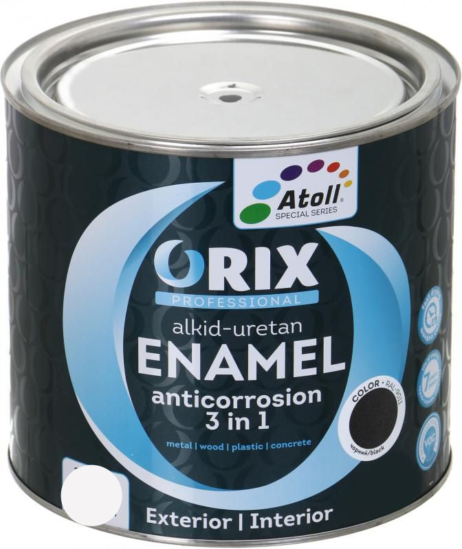ემალი შავი ანტიკოროზიული Color ORIX  RAL 9011  0,8 კგ