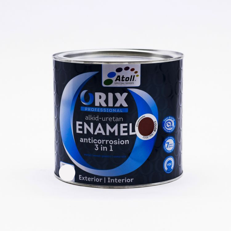 ემალი წითელი ანტიკოროზიული Color ORIX  RAL 3002  0,8 კგ