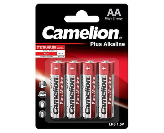 0028 Camelion Alkaline AA ელემენტი AA, 4ც შეკვრა LR6-BP4