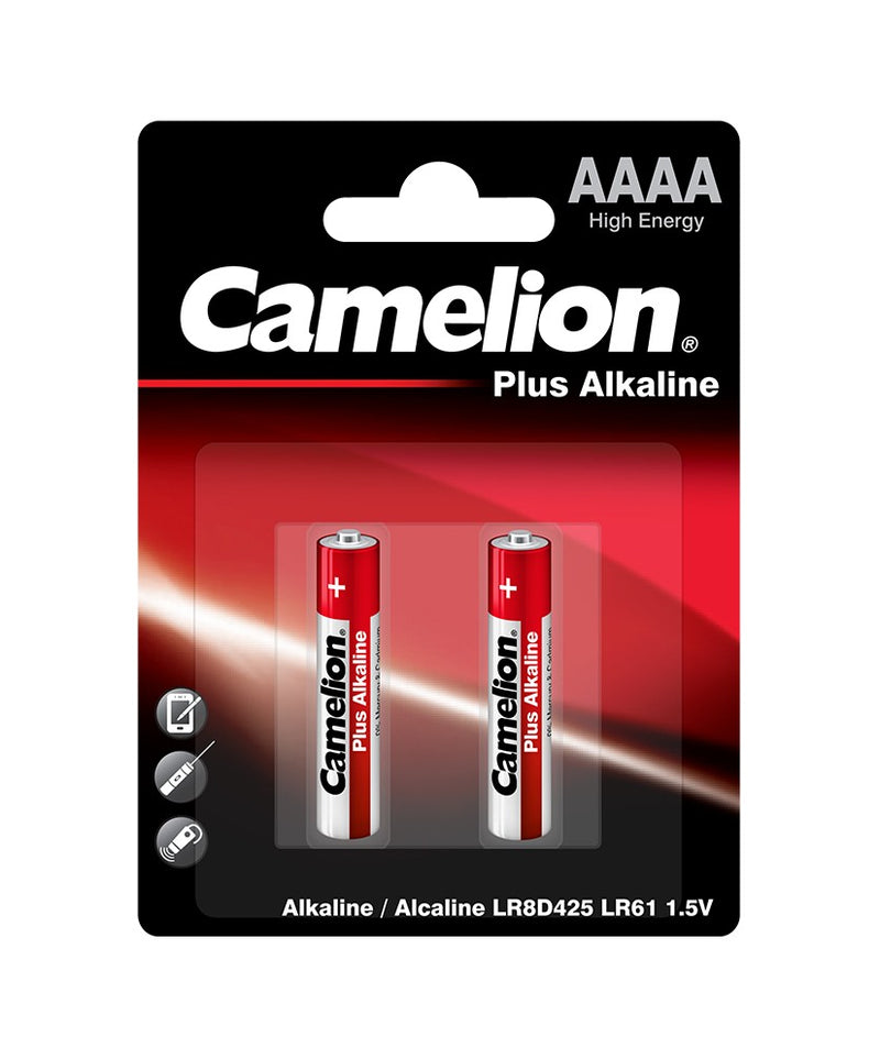 0295 Camelion Plus Alkaline AAAA ელემენტი, 2ც შეკვრა LR8D425-BP2