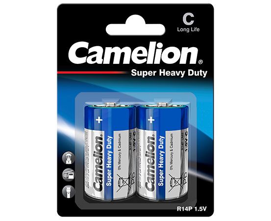 1025 Camelion Super HD ლურჯი C ელემენტი, 2ც შეკრა R14P-BP2B