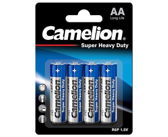 1049 Camelion Super HD ლურჯი AA ელემეტი, 4ც შეკრა R6P-BP4B