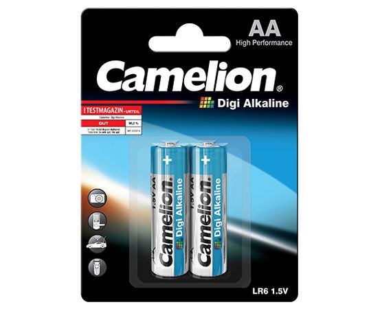 4538 Camelion Digi Alkaline AA ელემენტი, 2ც შეკვრა LR6-BP2DG