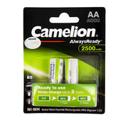 3038 Camelion AlwaysReady Max AA 2500mAh აკუმულატორი, 2ც შეკრა NH-AA2500ARBP2