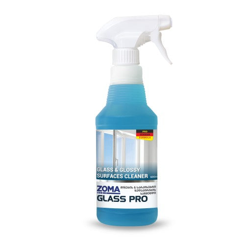 GLASS PRO - მინების და პრიალაზედაპირების საწმენდი საშუალება 600მლ - zomaR3 HP