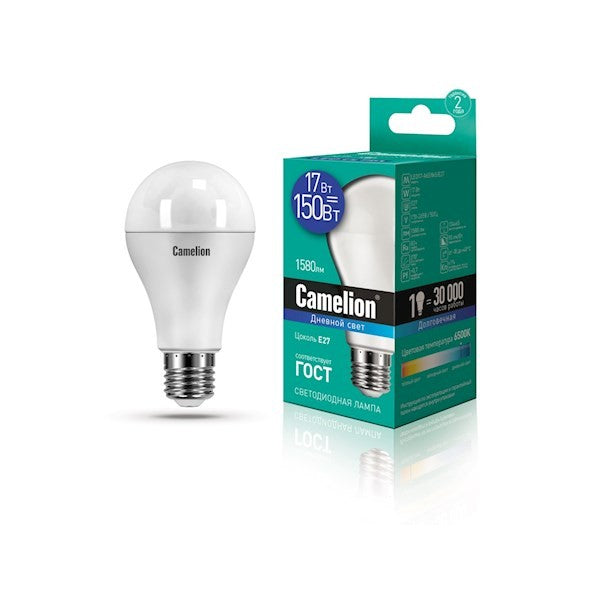 Camelion Led Lamp LED17-A65/865/E27 ნათურა ლედ განათებით ეკონომიური 17 ვატი