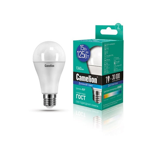 Camelion Led Lamp LED15-A60/865/E27 ნათურა ლედ განათებით ეკონომიური 15 ვატი