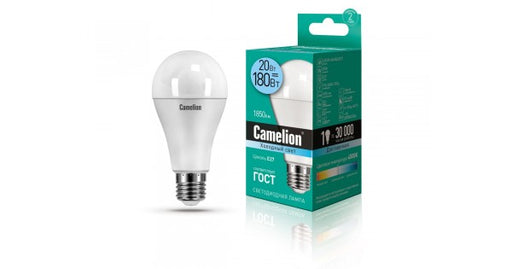Camelion ეკონომიური LED ნათურა Energy Saving LED Bulbs - 20W/Coolight /E27 LED20-A65/845/E27