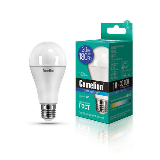 Camelion Led Lamp LED20-A65/865/E27 ნათურა ლედ განათებით ეკონომიური 20 ვატი