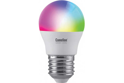 Camelion Smart Home ლედ ნატურა პროგრამული მართვით LSH7/G45/RGBСW/Е14/WIFI 7 ვატი 665 ლუმენი 2200-6500 კანდელი ხმოვანი მართვა