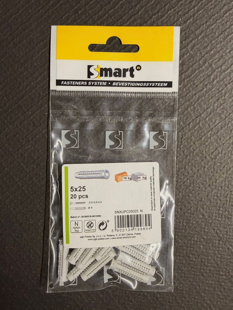 ნეილონის უნივერსალური დუბელი ბლისტ (20) BXUP 5X25