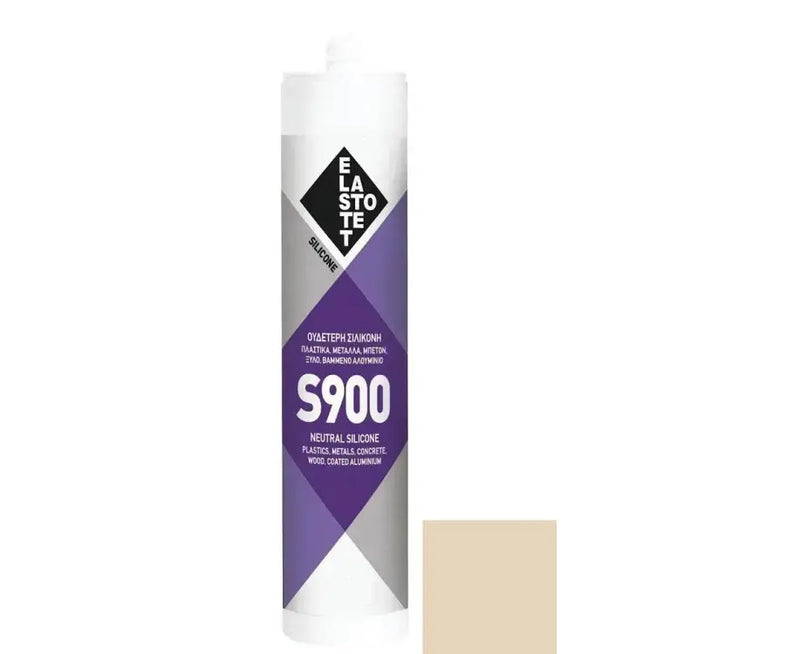 სილიკონი ფერადი ELASTOTET S900 RAL 1015 BEIGE CARTRIDGE 280 ML
