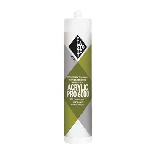 ჰერმეტიკი აკრილის ELASTOTET ACRYLIC PRO 6000 WHITE CARTRIDGE 280 ML