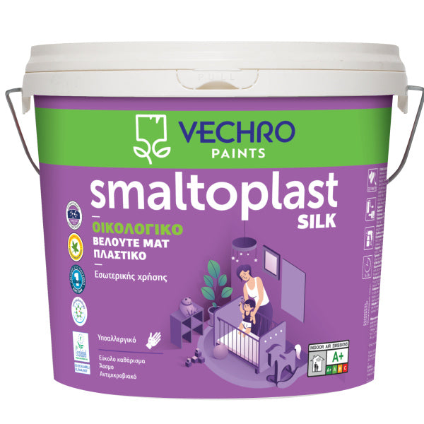 წყალემულსია SMALTOPLAST ECO SILK BASE P 10 LT