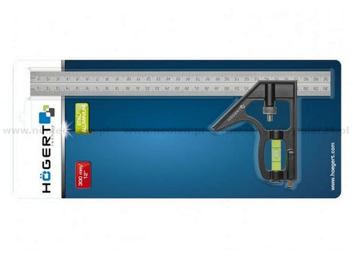 HT4M217 კუთხოვანა თარაზო 300 მმ Combination square 300 mm HÖGERT (10/60)