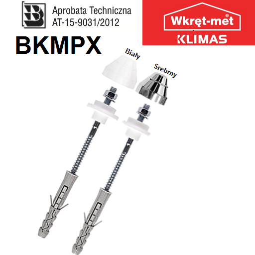პისუარების სამაგრი თეთრი BKMPX-12120B (2ც)