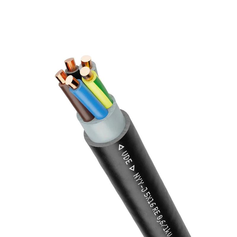 სადენი NYY 5X4 ხისტი სამმაგი იზოლაციით