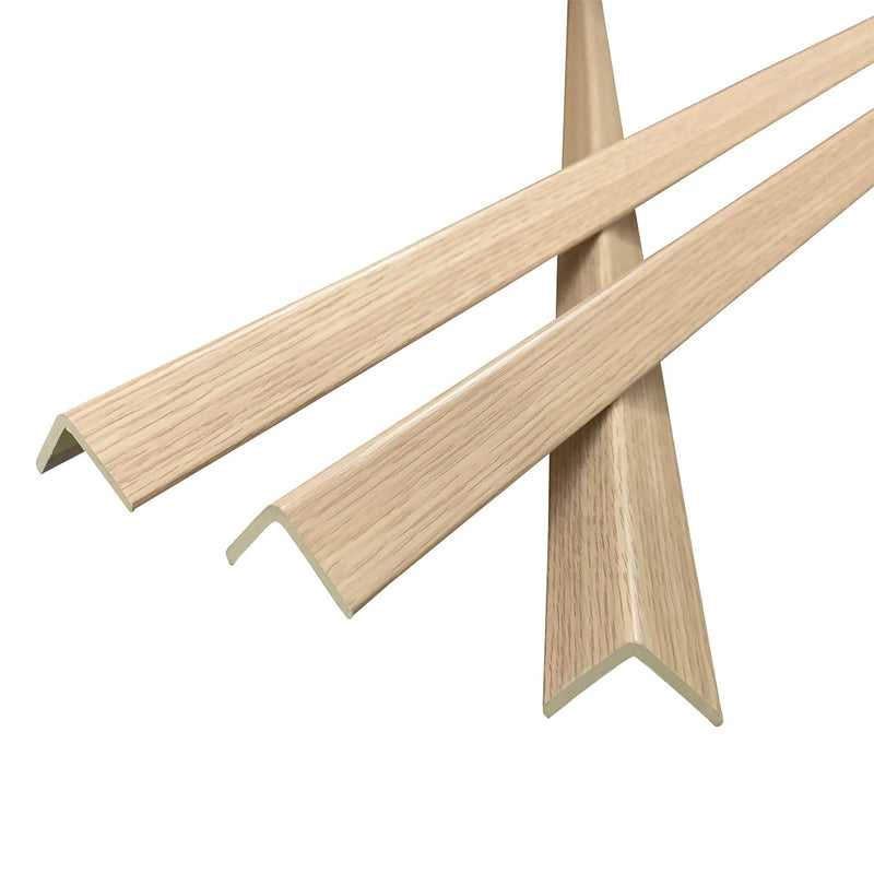 პლასტ. დამც. კუთხოვანა 20*20 კრემ. ტექსტურიანი LU005