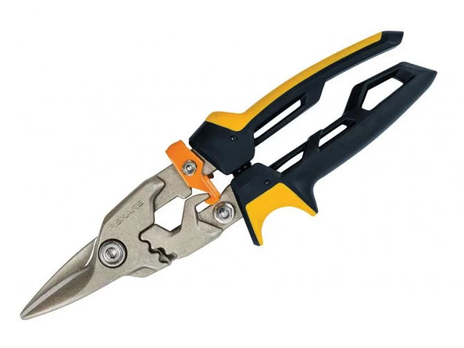 6411501701251 თუნუქის საჭრელი მაკრატელი Fiskars PowerGear Aviation Snip Straight