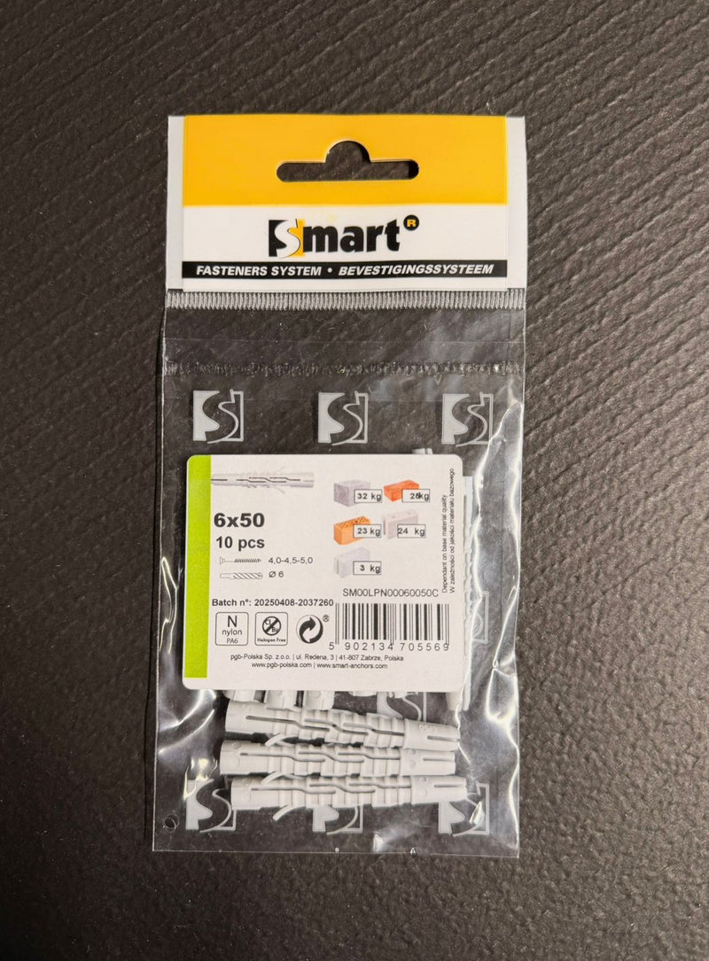 ნეილონის დუბელი ბლისტ (10) BLPN 6X50