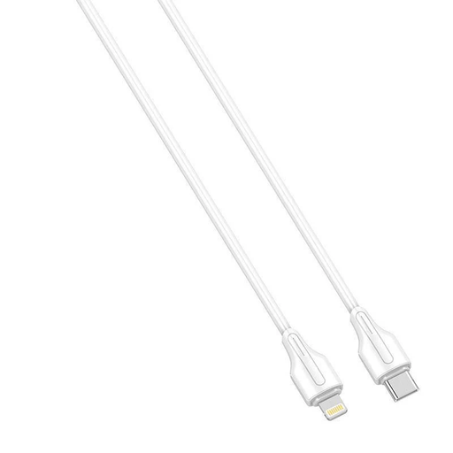 LDNIO მობილურის კაბელი LC611I White, Type-C to Lightning, 30W Fast Charge, 1M თეთრი