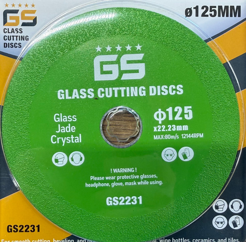 შუშის საჭრელი დისკი 125მმ GS