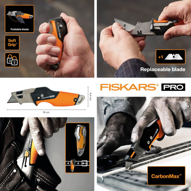 6411501701404 საკანცელარო დანა Fiskars CarbonMax Fixed Utility Knife