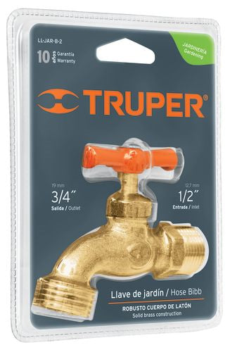 ონკანი თითბ.შლანგის 1/2" LL-JAR-B-2 Truper