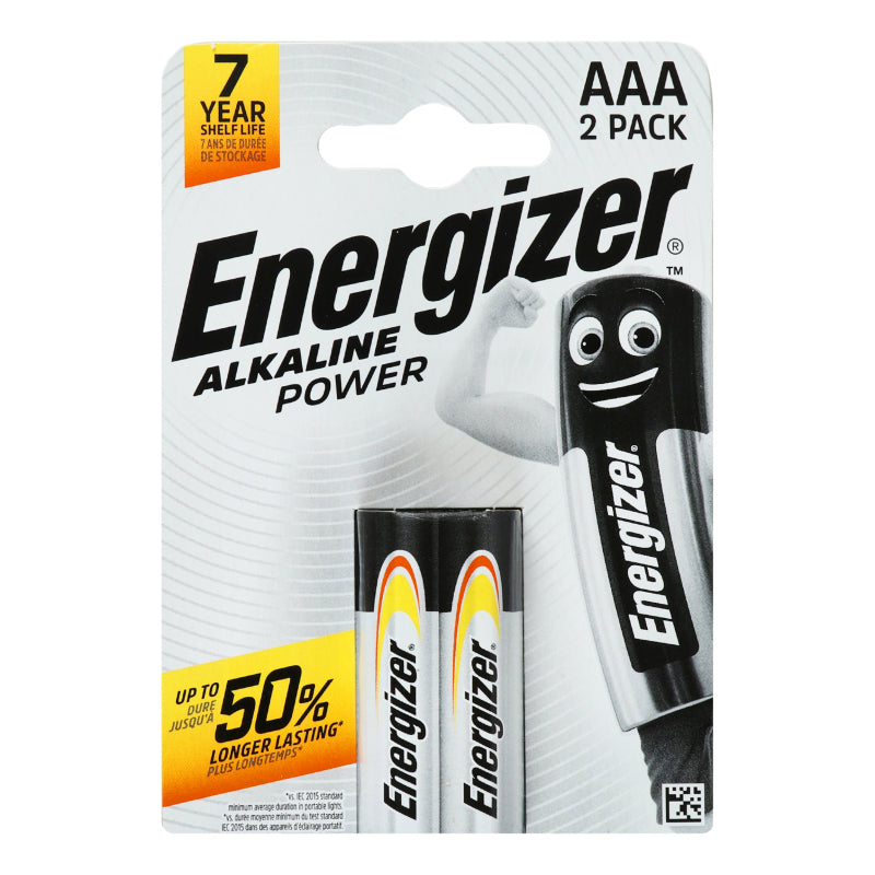 7317 Energizer Alkaline Power AAA ელემენტი, 2ც შეკრა LR03-FSB2 (E300132700)