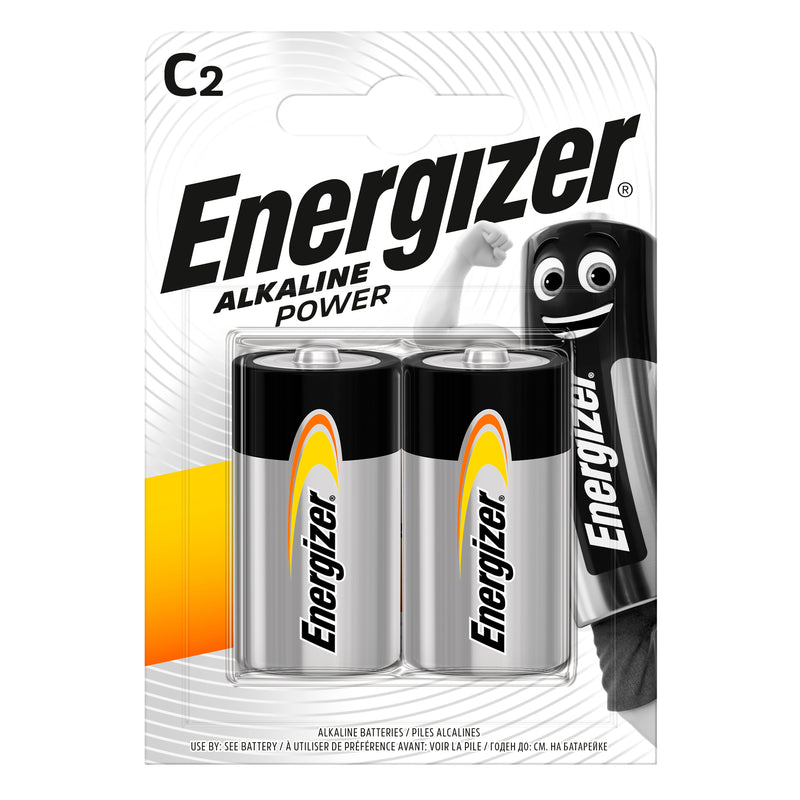 7324 Energizer Alkaline Power C ელემენტი,  2ც შეკრა LR14-FSB2 (E300152100)