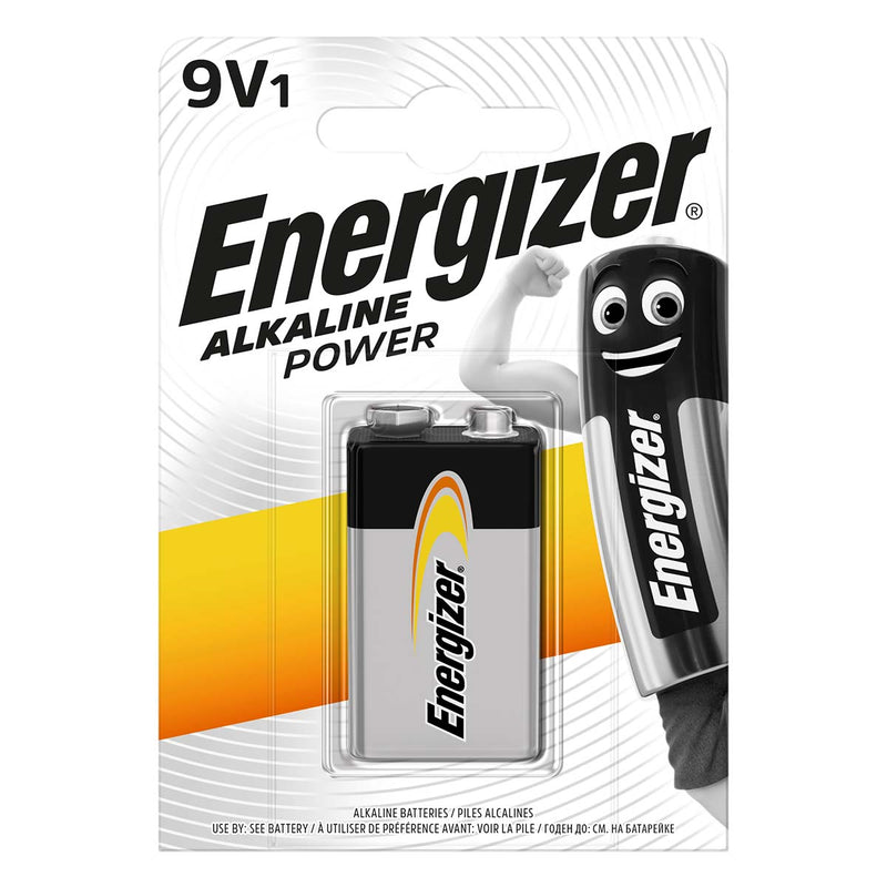 7409 Energizer Alkaline Power 9V ელემენტი, 1ც შეკრა 6LF22-BP1 (E300127700)