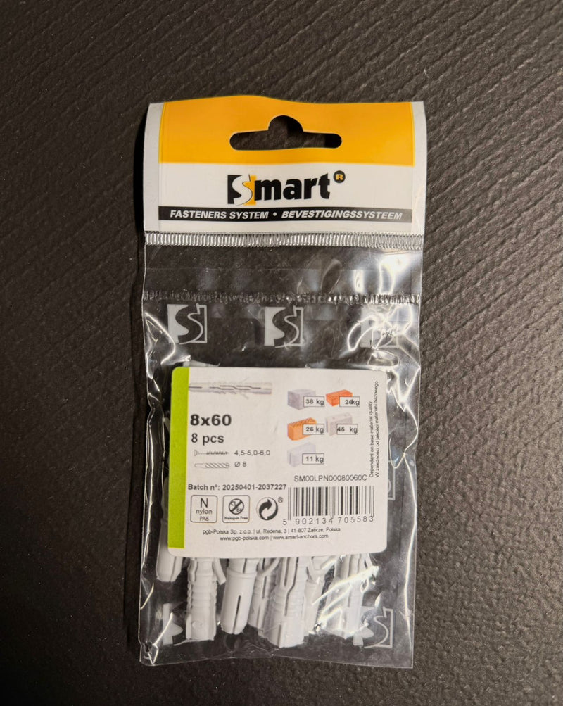 ნეილონის დუბელი ბლისტ (8) BLPN 8X60