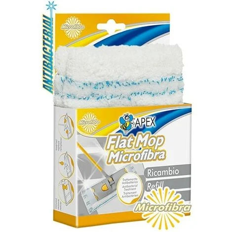 10182-Apex მოპის მიკროფიბრის სათადარიგო 40 სმ REFILL CLOTH FOR MICROFIBRE FLAT MOP CM 40