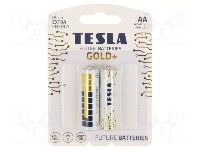 TESLA - AA GOLD+ BLISTER 2 PCS-8594183391199