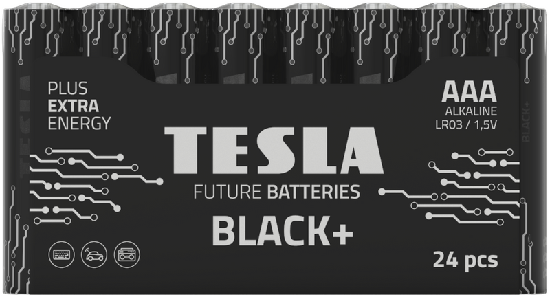 TESLA - AAA BLACK+ MULTIPACK 24 PCS-8594183396699