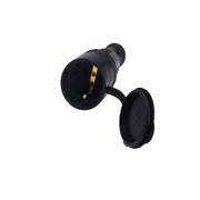 ByLion KDP კაუჩუკის ელექტროჩანგლის ბუდე, IP44, 16A, შავი